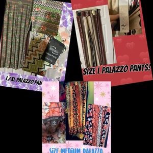 3 Pair of palazzo pants!